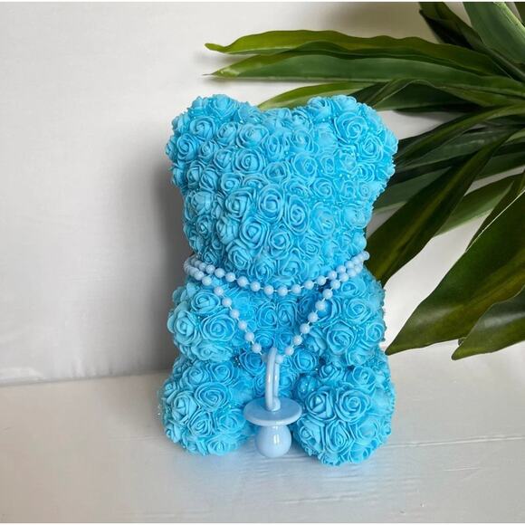 Foam Rose Bear Handmade By Me For Baby Shower